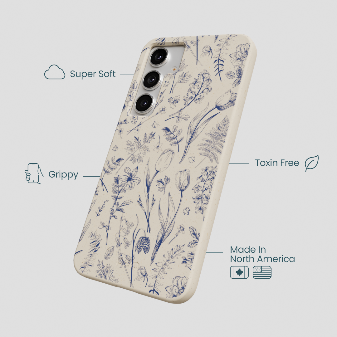 London Fog Indigo Bouquet Samsung Galaxy S25+(Plus) Case