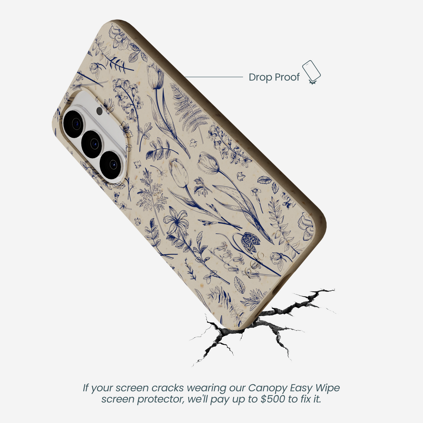 London Fog Indigo Bouquet Samsung Galaxy S26 Case