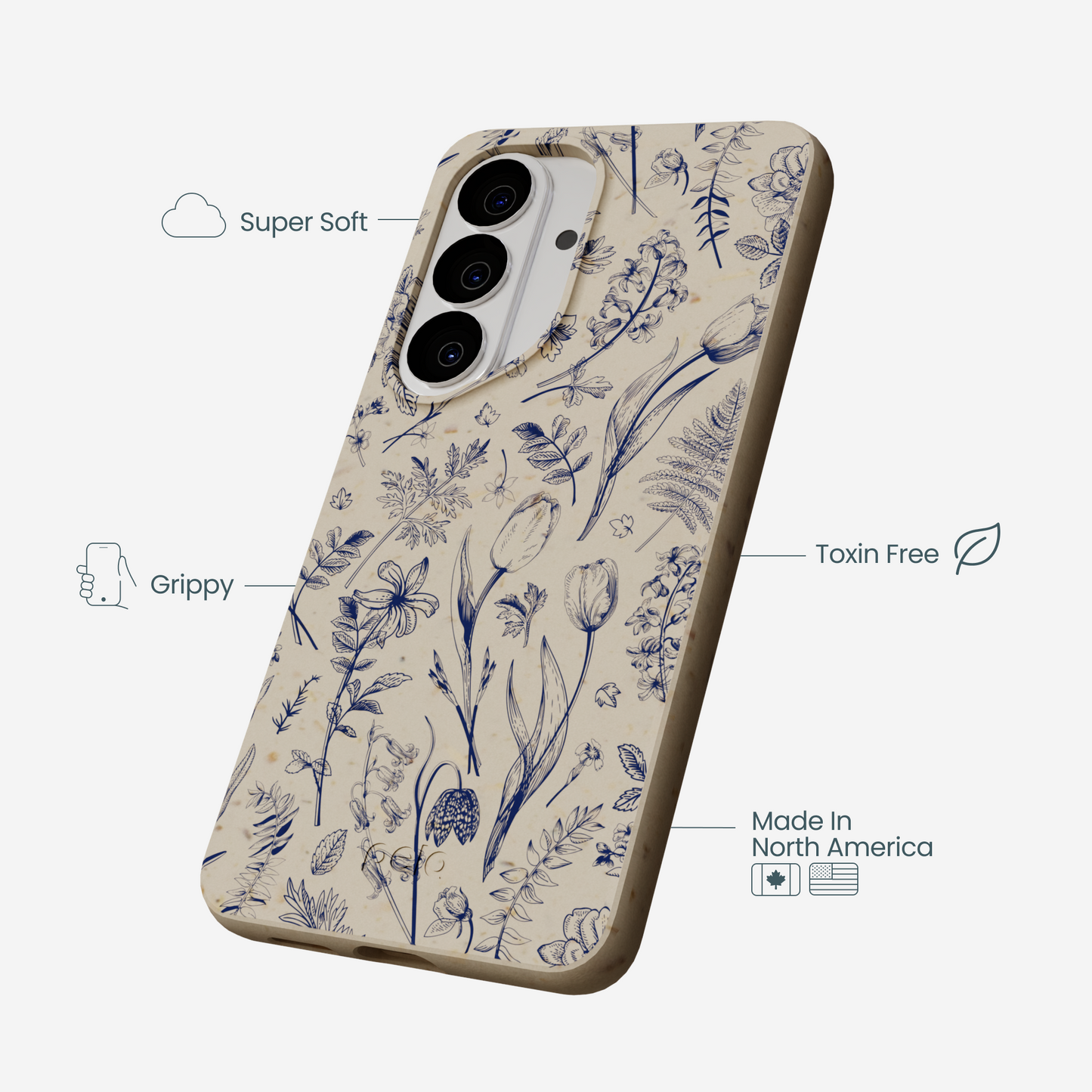 London Fog Indigo Bouquet Samsung Galaxy S26 Case