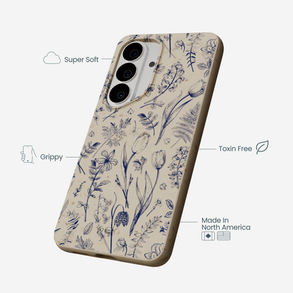 London Fog Indigo Bouquet Samsung Galaxy S26 Case