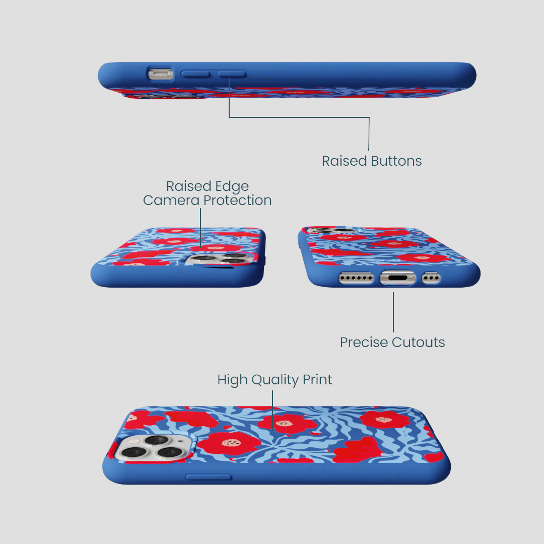 Electric Blue Indigo Ember iPhone 11 Pro Case