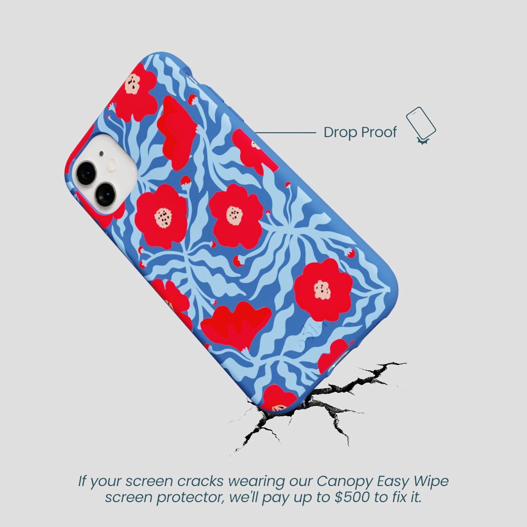 Electric Blue Indigo Ember iPhone 11 Case