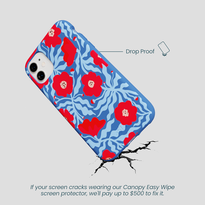 Electric Blue Indigo Ember iPhone 11 Case