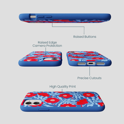 Electric Blue Indigo Ember iPhone 11 Case
