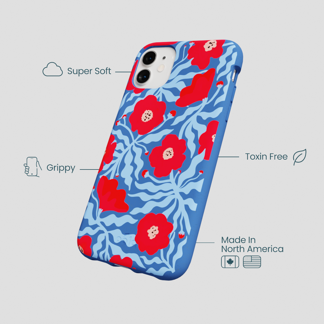 Electric Blue Indigo Ember iPhone 11 Case