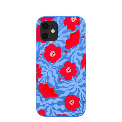 Electric Blue Indigo Ember iPhone 12 Mini Case