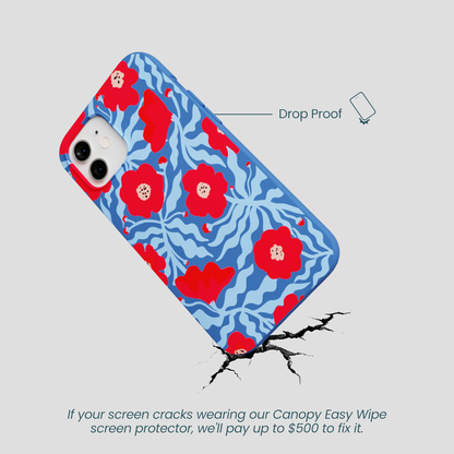 Electric Blue Indigo Ember iPhone 12/ iPhone 12 Pro Case