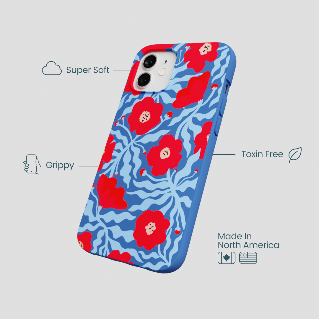 Electric Blue Indigo Ember iPhone 12/ iPhone 12 Pro Case