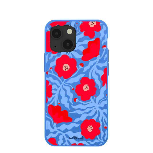 Electric Blue Indigo Ember iPhone 13 Mini Case
