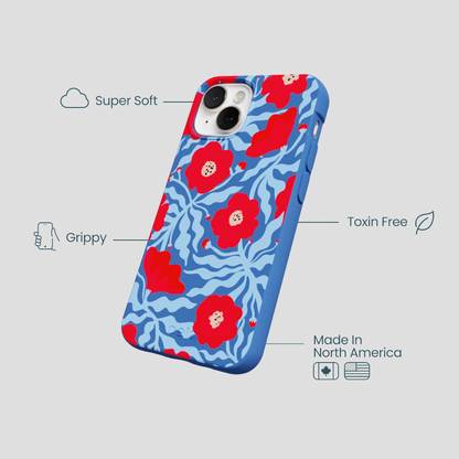 Electric Blue Indigo Ember iPhone 13 Mini Case