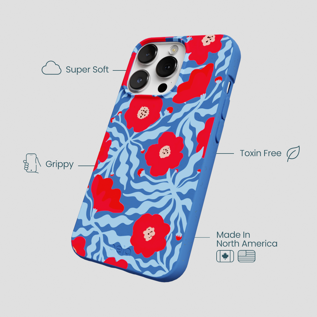 Electric Blue Indigo Ember iPhone 13 Pro Max Case