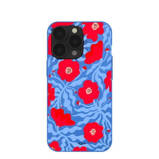 Electric Blue Indigo Ember iPhone 13 Pro Case