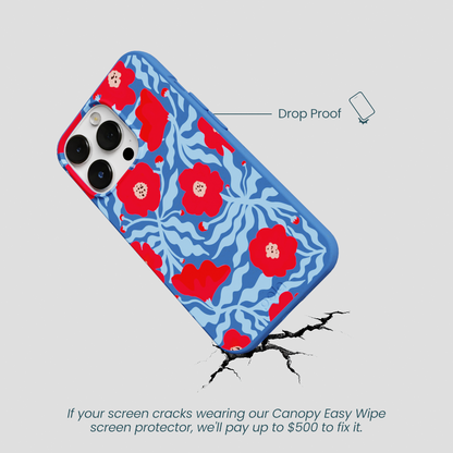 Electric Blue Indigo Ember iPhone 13 Pro Case