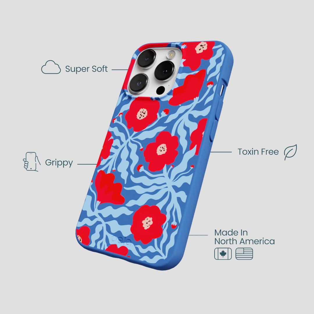 Electric Blue Indigo Ember iPhone 13 Pro Case