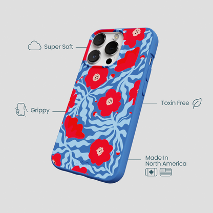 Electric Blue Indigo Ember iPhone 13 Pro Case