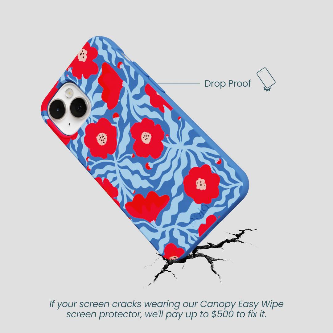 Electric Blue Indigo Ember iPhone 13 Case