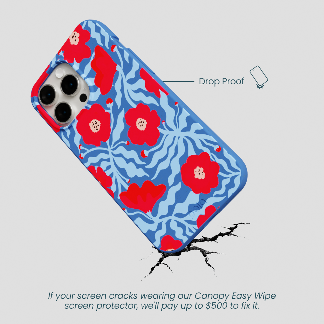 Electric Blue Indigo Ember iPhone 15 Pro Max Case