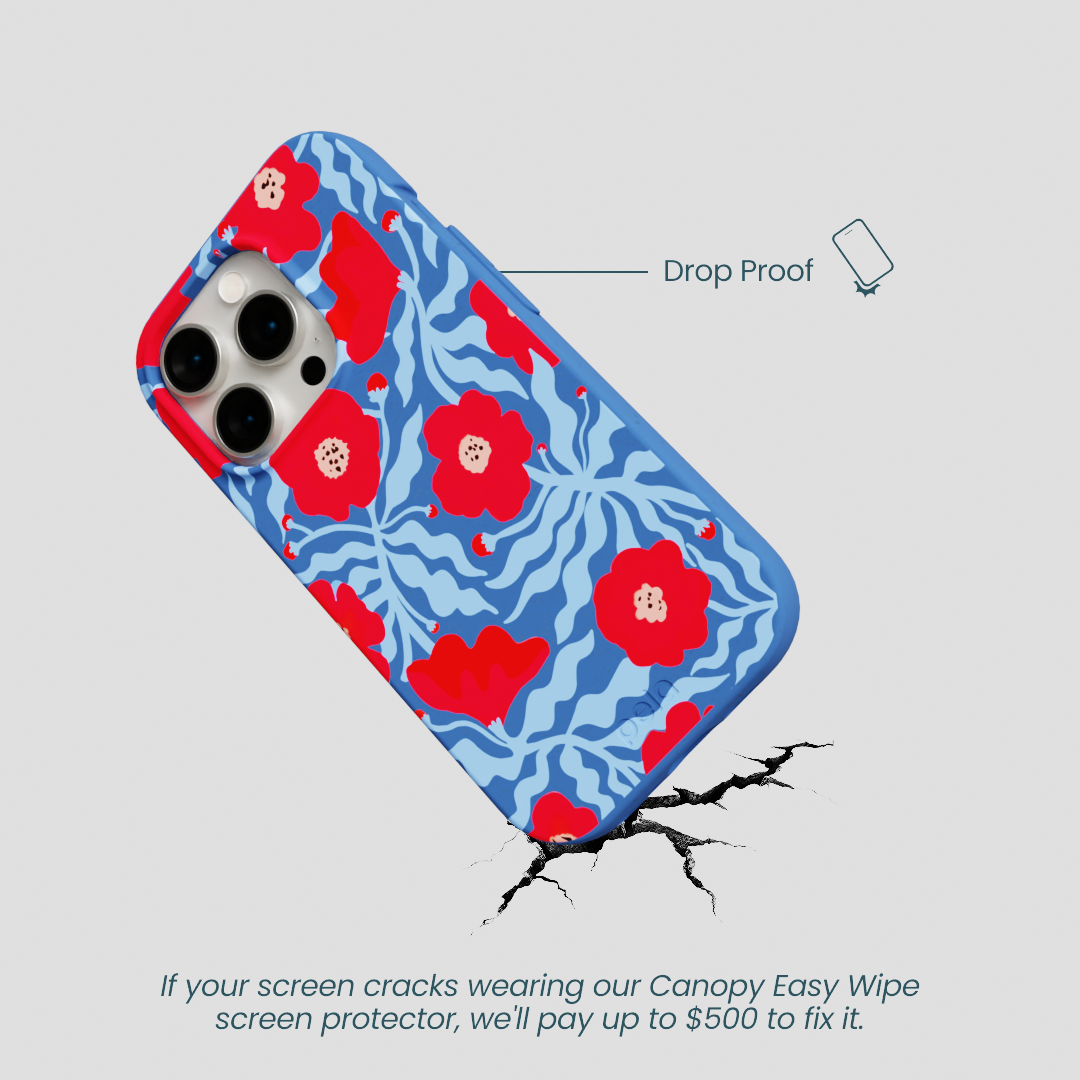 Electric Blue Indigo Ember iPhone 15 Pro Case