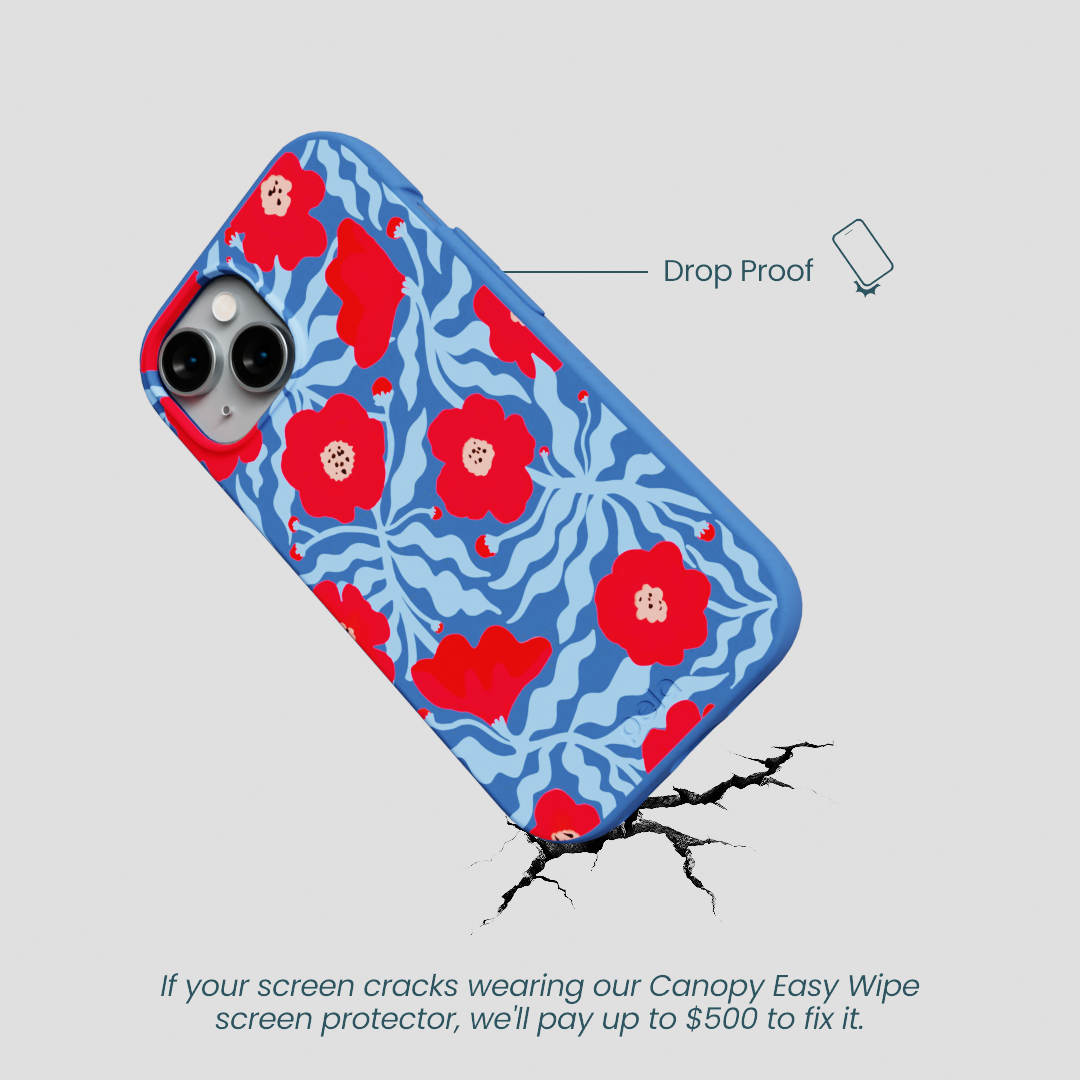Electric Blue Indigo Ember iPhone 15 Case