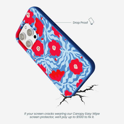 Electric Blue Indigo Ember iPhone 16 Pro Max Case