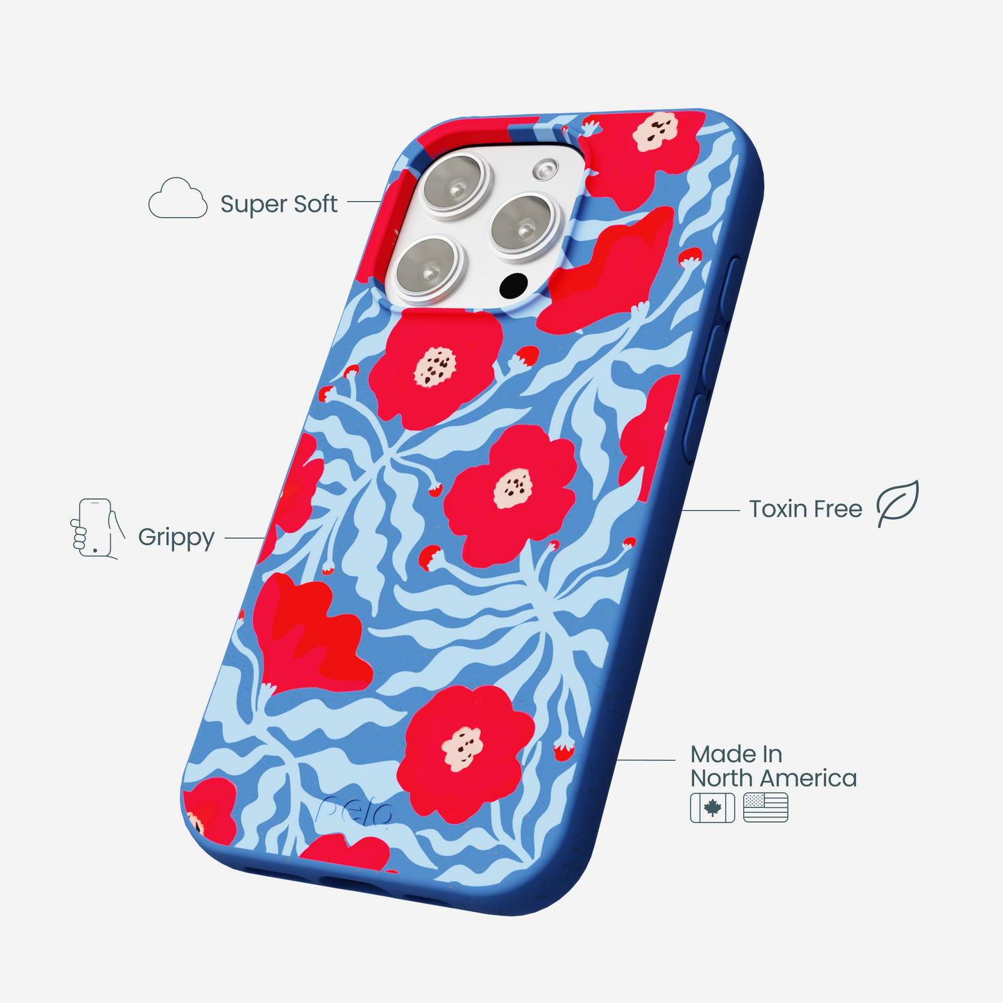 Electric Blue Indigo Ember iPhone 16 Pro Max Case