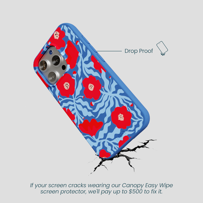 Electric Blue Indigo Ember iPhone 16 Pro Case