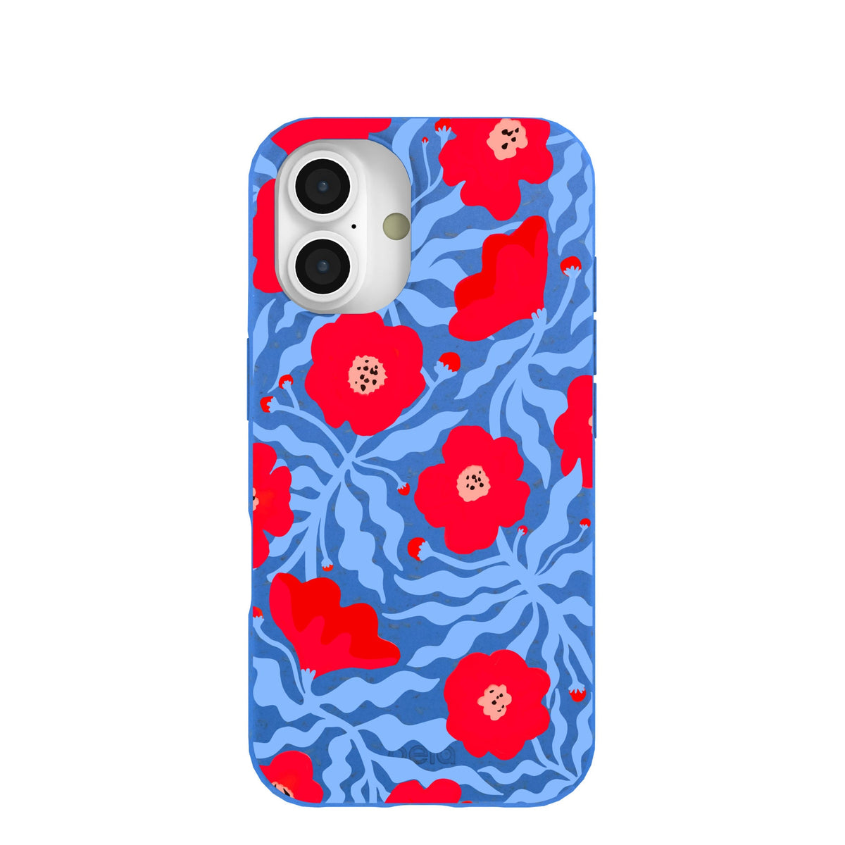 Electric Blue Indigo Ember iPhone 16 Case