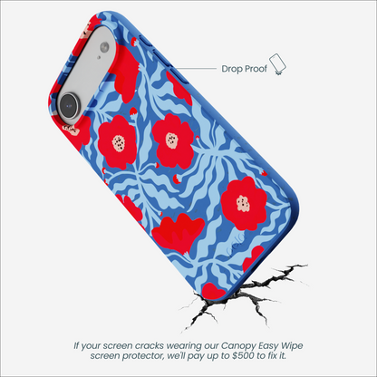 Electric Blue Indigo Ember iPhone Air Case
