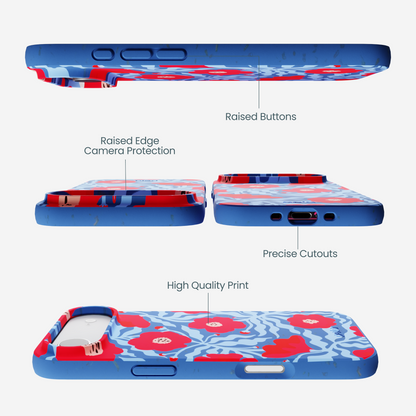 Electric Blue Indigo Ember iPhone Air Case