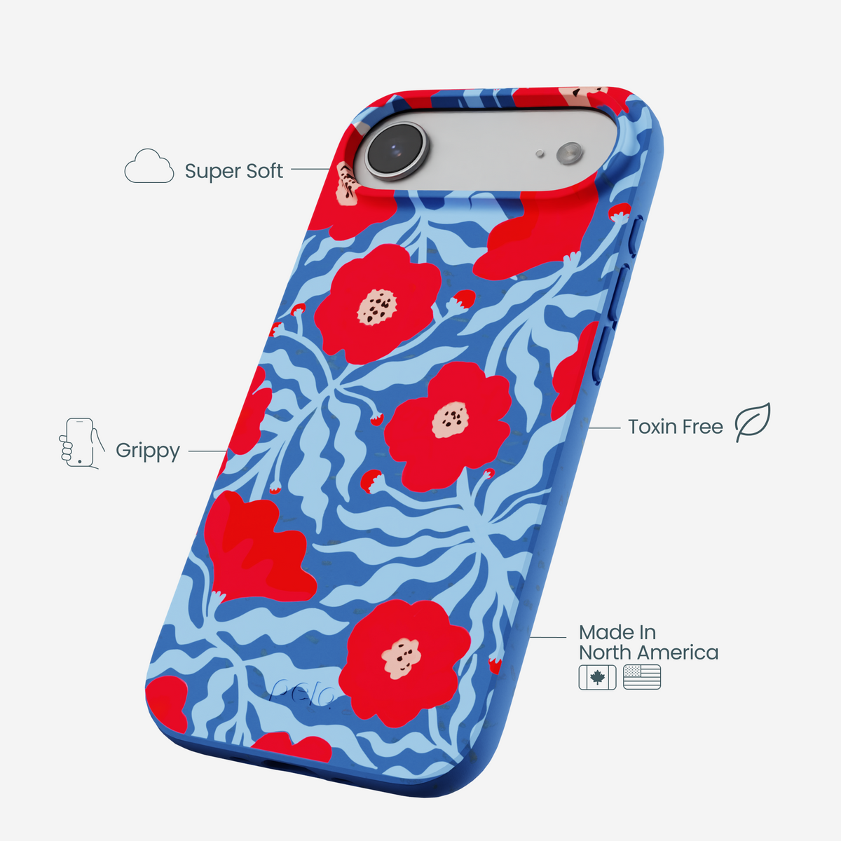 Electric Blue Indigo Ember iPhone Air Case