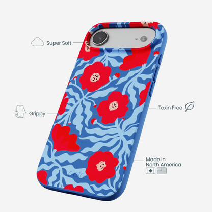 Electric Blue Indigo Ember iPhone Air Case