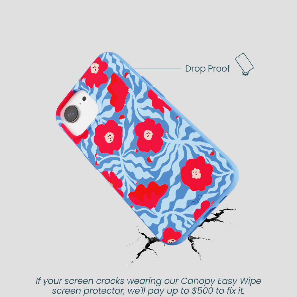 Electric Blue Indigo Ember iPhone 16e/17e Case
