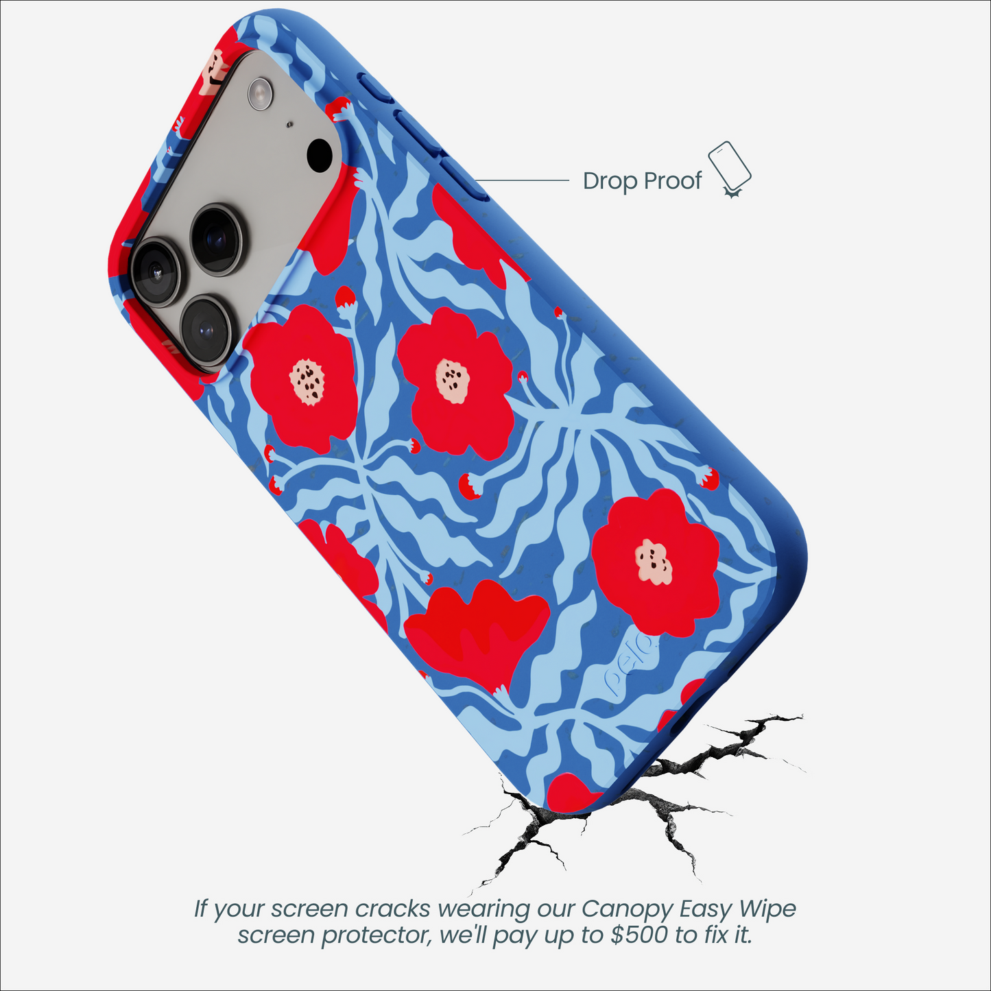 Electric Blue Indigo Ember iPhone 17 Pro Max Case