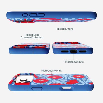 Electric Blue Indigo Ember iPhone 17 Pro Max Case