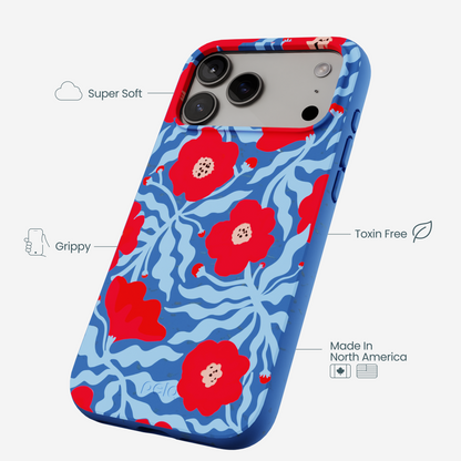 Electric Blue Indigo Ember iPhone 17 Pro Max Case