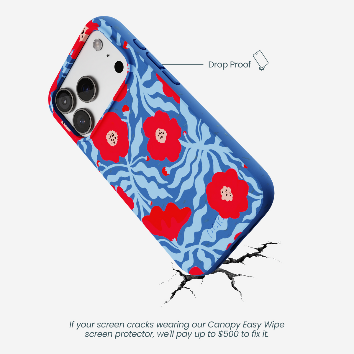 Electric Blue Indigo Ember iPhone 17 Pro Case