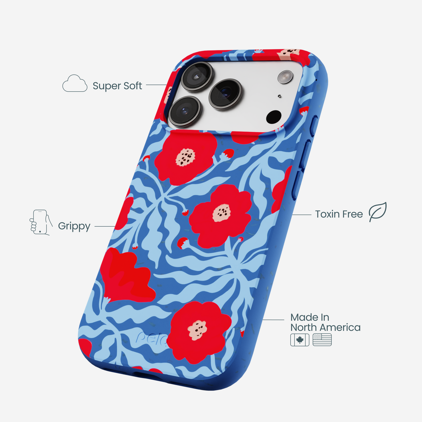 Electric Blue Indigo Ember iPhone 17 Pro Case
