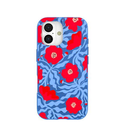 Electric Blue Indigo Ember iPhone 17 Case