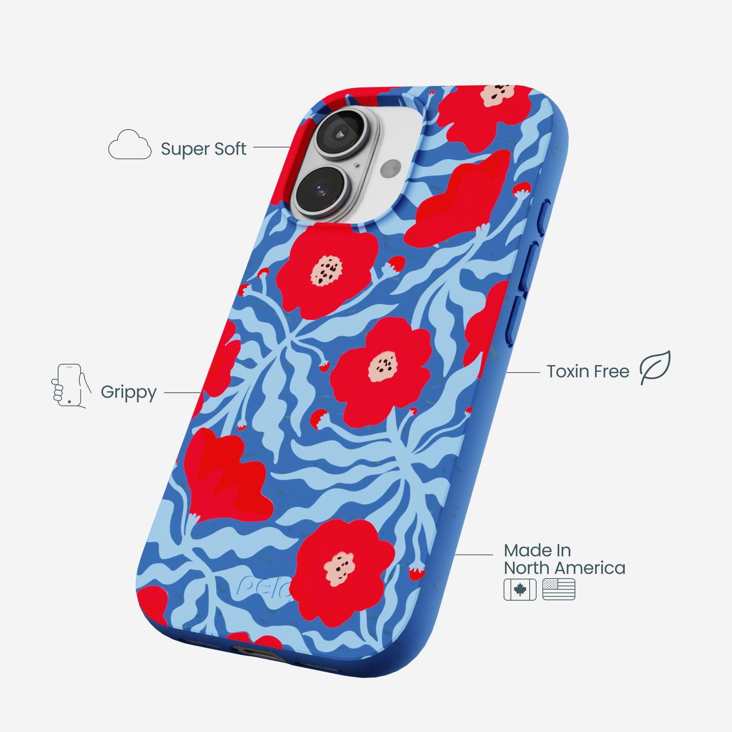 Electric Blue Indigo Ember iPhone 17 Case