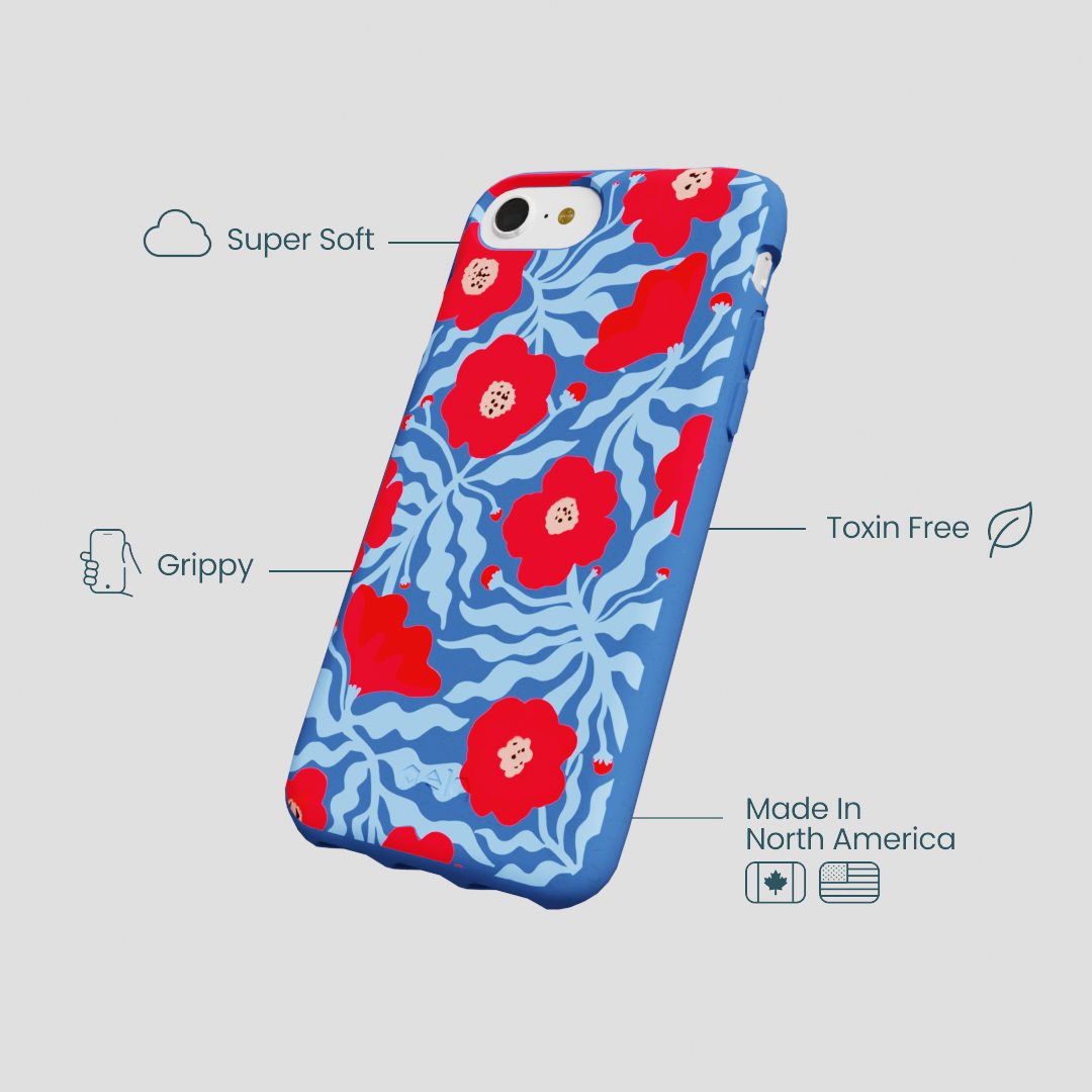Electric Blue Indigo Ember iPhone 6/6s/7/8/SE Case