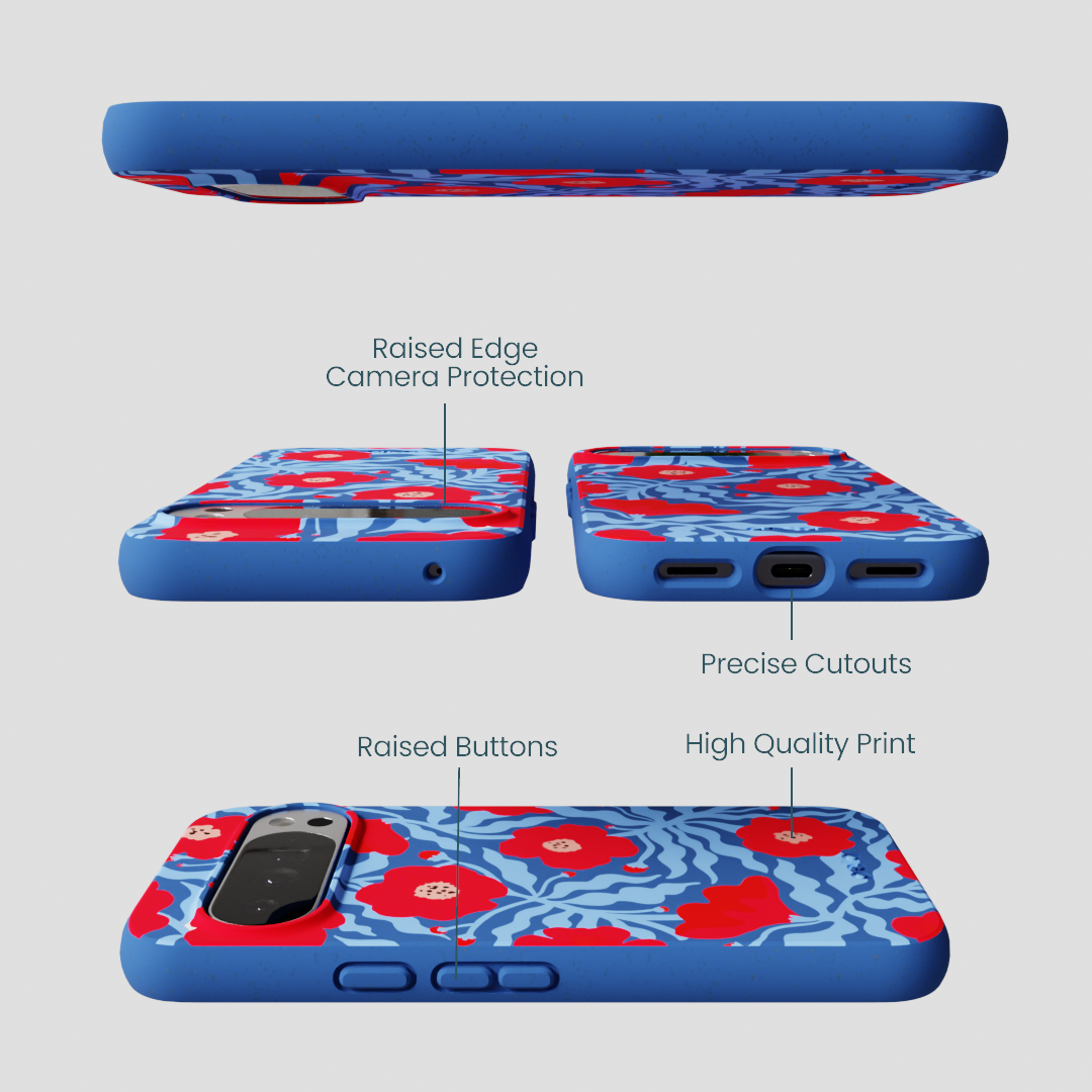 Electric Blue Indigo Ember Google Pixel 10 Pro XL Case