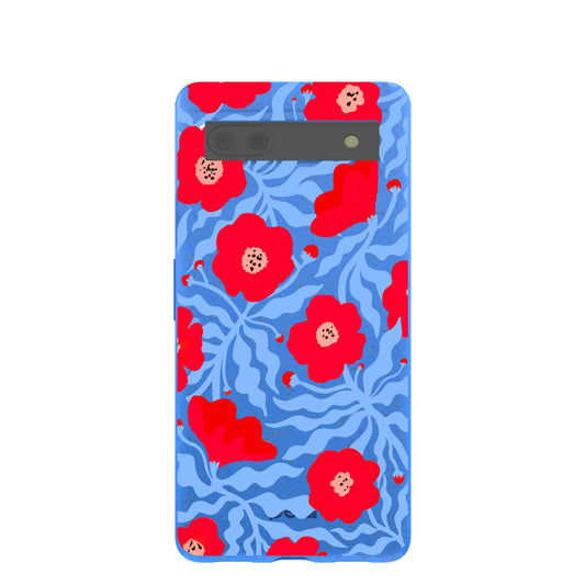 Electric Blue Indigo Ember Google Pixel 6a Case
