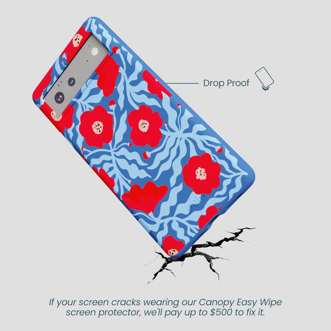 Electric Blue Indigo Ember Google Pixel 6 Case