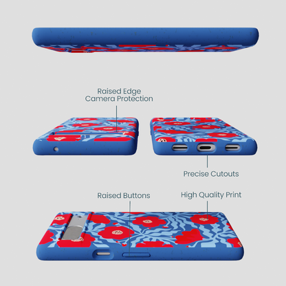 Electric Blue Indigo Ember Google Pixel 7a Case