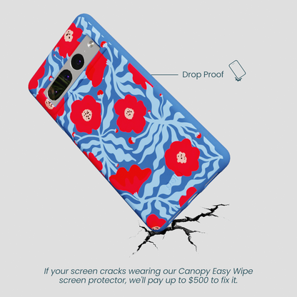 Electric Blue Indigo Ember Google Pixel 7 Pro Case