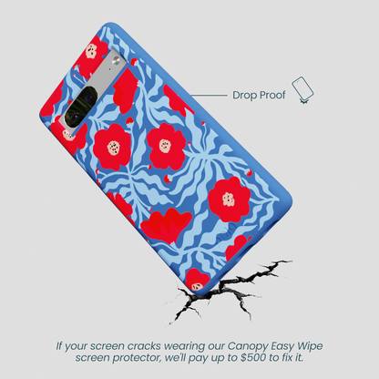 Electric Blue Indigo Ember Google Pixel 7 Case