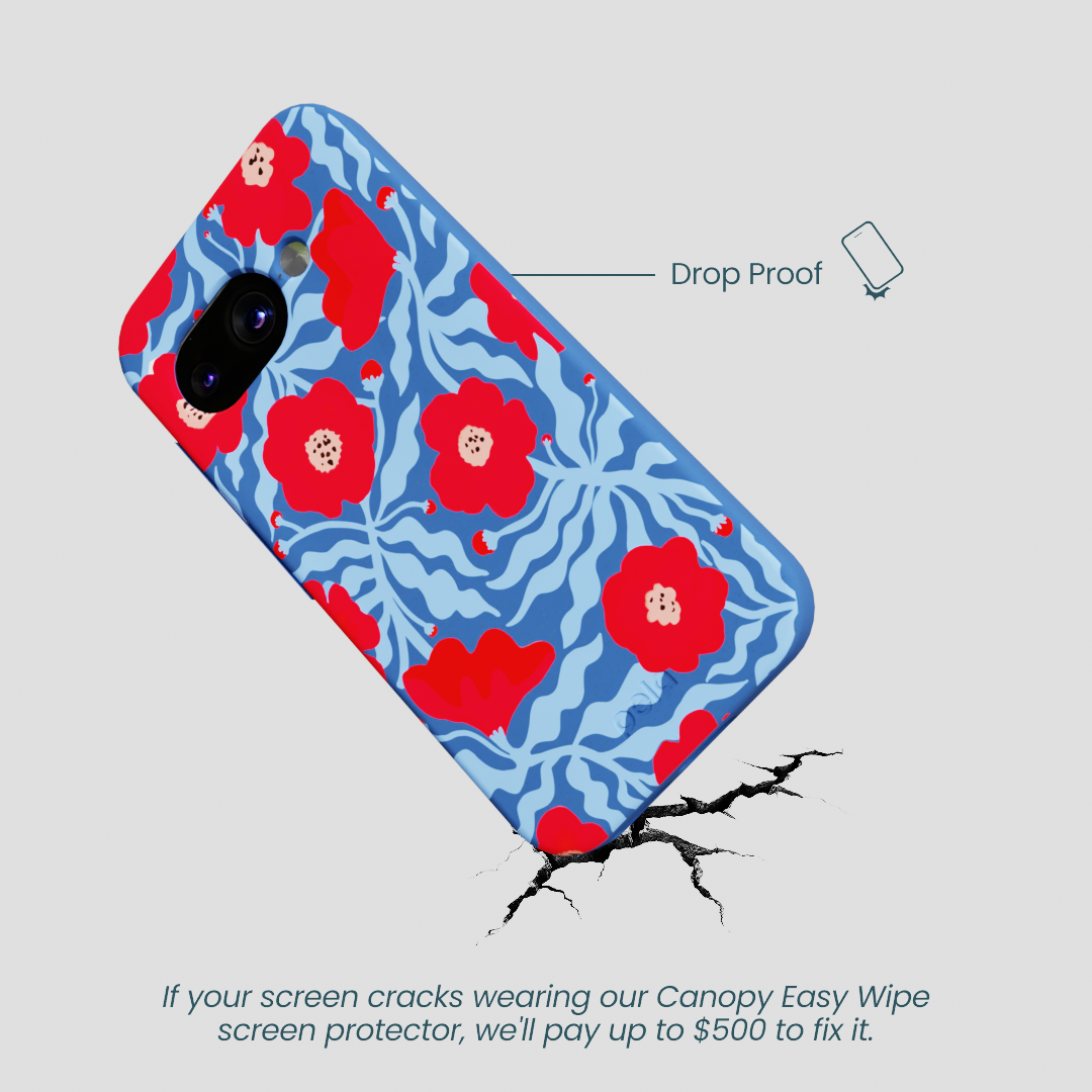 Electric Blue Indigo Ember Google Pixel 9a Case