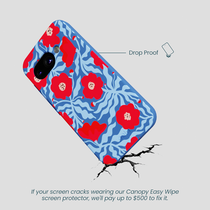 Electric Blue Indigo Ember Google Pixel 9a Case