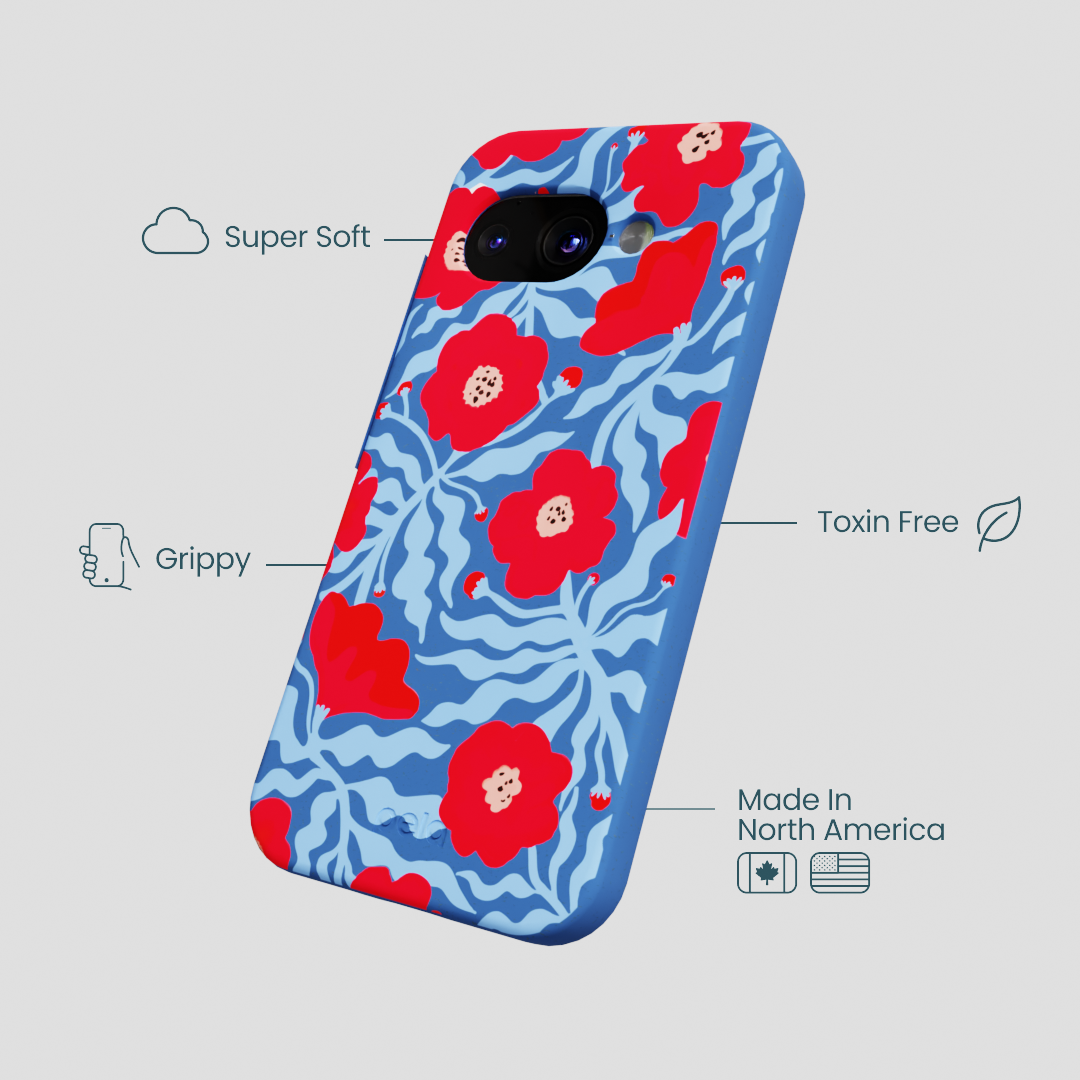Electric Blue Indigo Ember Google Pixel 9a Case