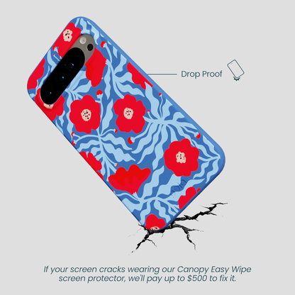 Electric Blue Indigo Ember Google Pixel 9 Pro XL Case
